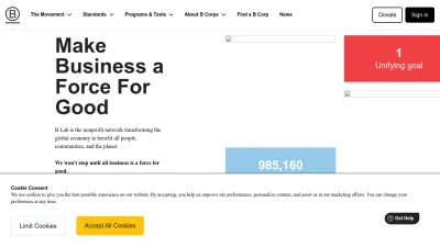 Screenshot of Bcorporation.net