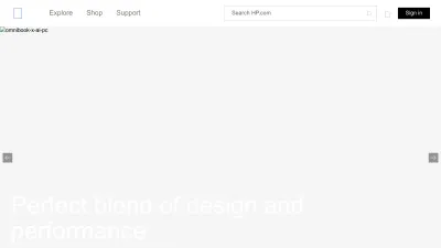 Screenshot of Hp.com