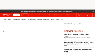 Screenshot preview of aarp.org