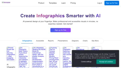 Screenshot preview of venngage.com