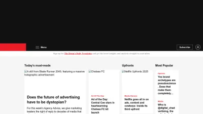 Screenshot preview of thedrum.com
