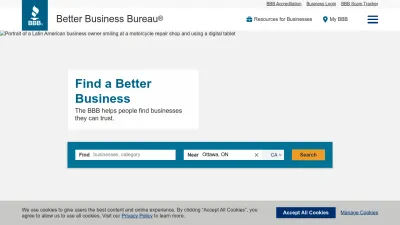 Screenshot of Bbb.org