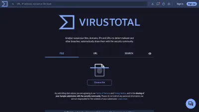 Screenshot of Virustotal.com
