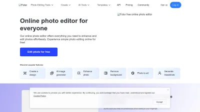 Screenshot preview of fotor.com