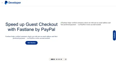 Screenshot preview of developer.paypal.com