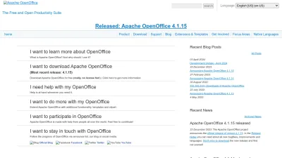 Screenshot of Openoffice.org