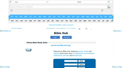 Screenshot of Biblehub.com