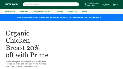 Screenshot preview of wholefoodsmarket.com