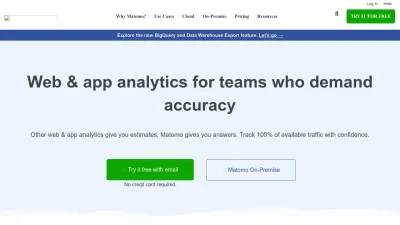 Screenshot preview of matomo.org
