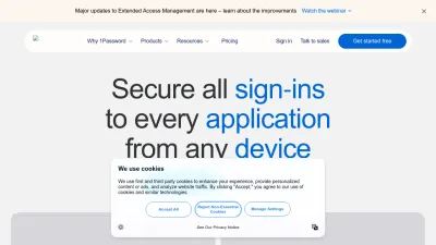 Screenshot preview of 1password.com
