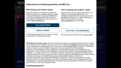 Screenshot preview of welt.de