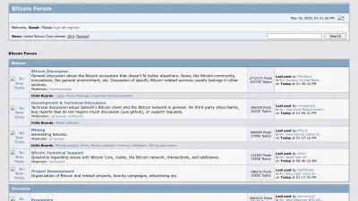 Screenshot preview of bitcointalk.org
