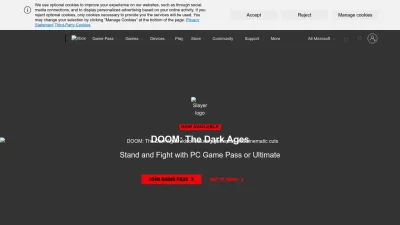 Screenshot of Xbox.com