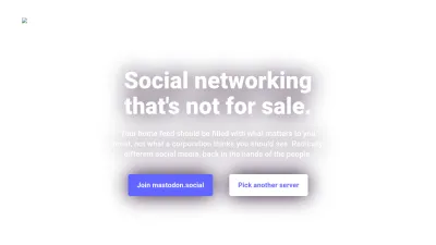 Screenshot preview of joinmastodon.org