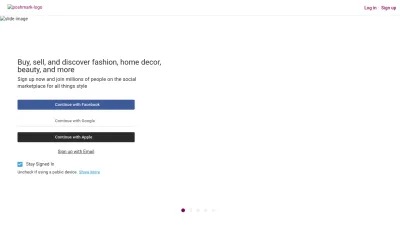 Screenshot preview of poshmark.com
