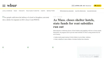 Screenshot preview of wbur.org
