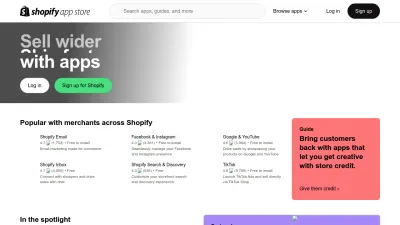 Screenshot of Apps.shopify.com