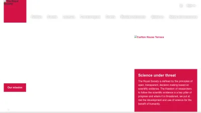 Screenshot preview of royalsociety.org