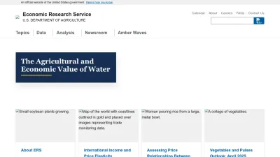 Screenshot of Ers.usda.gov
