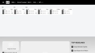 Screenshot preview of bleacherreport.com