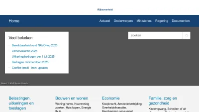 Screenshot preview of rijksoverheid.nl