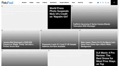 Screenshot preview of petapixel.com