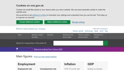 Screenshot of Ons.gov.uk