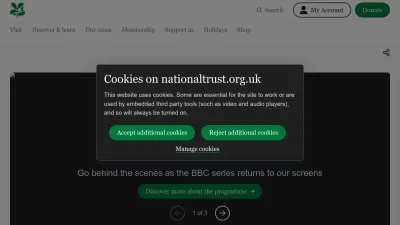 Screenshot of Nationaltrust.org.uk