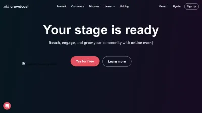 Screenshot of Crowdcast.io
