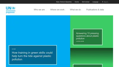 Screenshot preview of unep.org