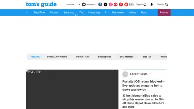 Screenshot preview of tomsguide.com