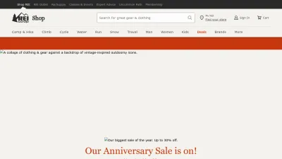 Screenshot preview of rei.com
