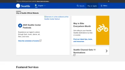 Screenshot of Seattle.gov