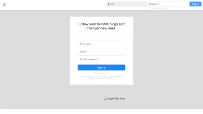 Screenshot of Bloglovin.com