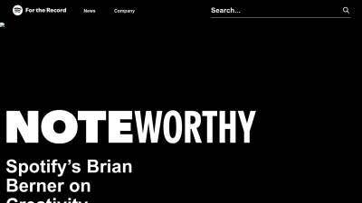 Screenshot preview of newsroom.spotify.com