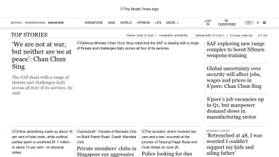 Screenshot preview of straitstimes.com