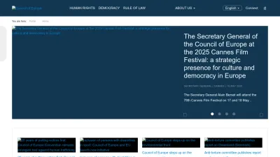 Screenshot of Coe.int