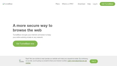 Screenshot of Tunnelbear.com