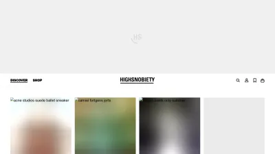 Screenshot preview of highsnobiety.com