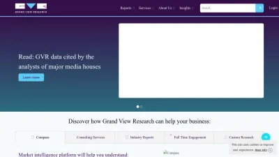 Screenshot preview of grandviewresearch.com