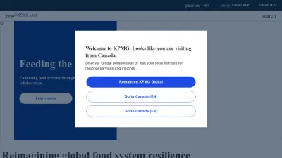 Screenshot preview of kpmg.com