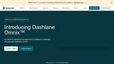 Screenshot of Dashlane.com