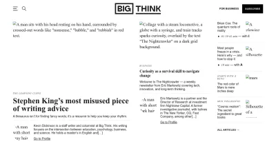 Screenshot of Bigthink.com
