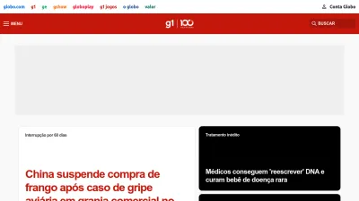 Screenshot of G1.globo.com
