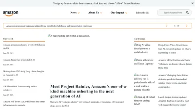 Screenshot preview of aboutamazon.com