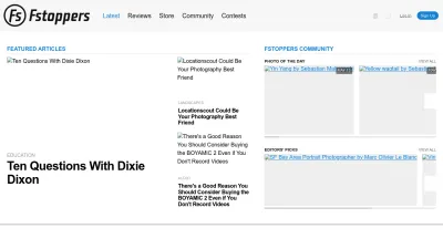 Screenshot preview of fstoppers.com