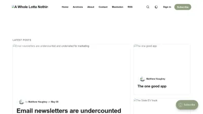 Screenshot preview of a.wholelottanothing.org