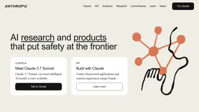 Screenshot of Anthropic.com