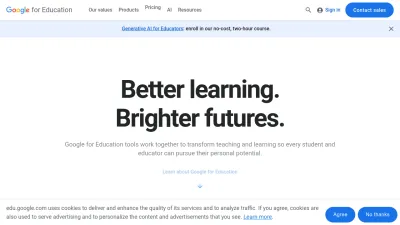 Screenshot preview of edu.google.com
