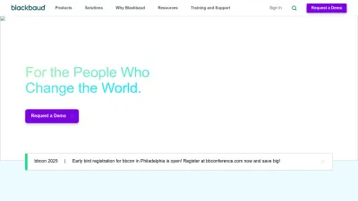Screenshot preview of blackbaud.com